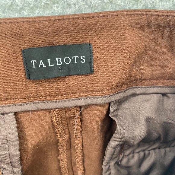 Talbots Pants Womens 16 Chatham Brown Ankle Stretch Skinny Leg Pockets Everyday - Picture 6 of 12